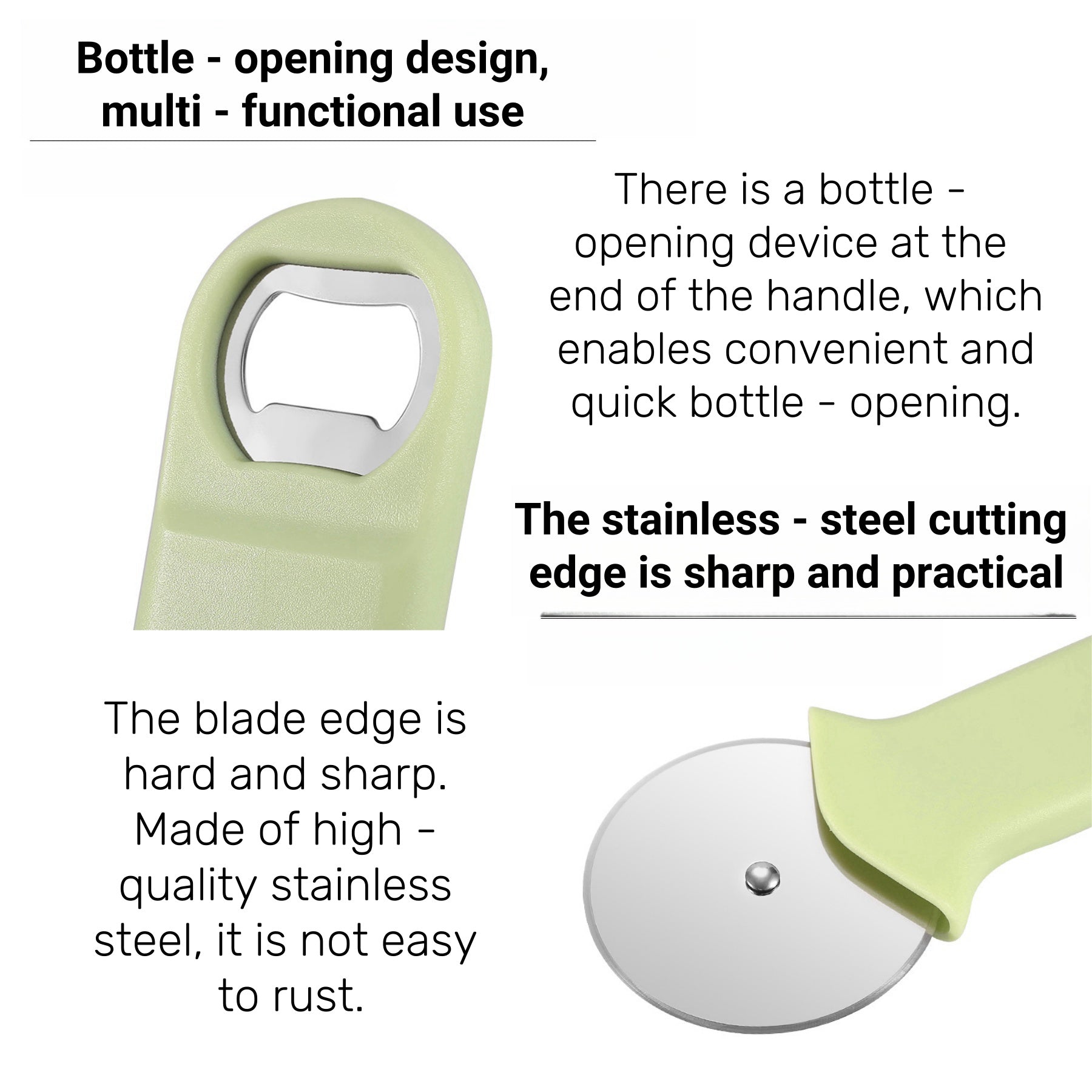 Multifunctional Stainless Steel Pizza Cutter