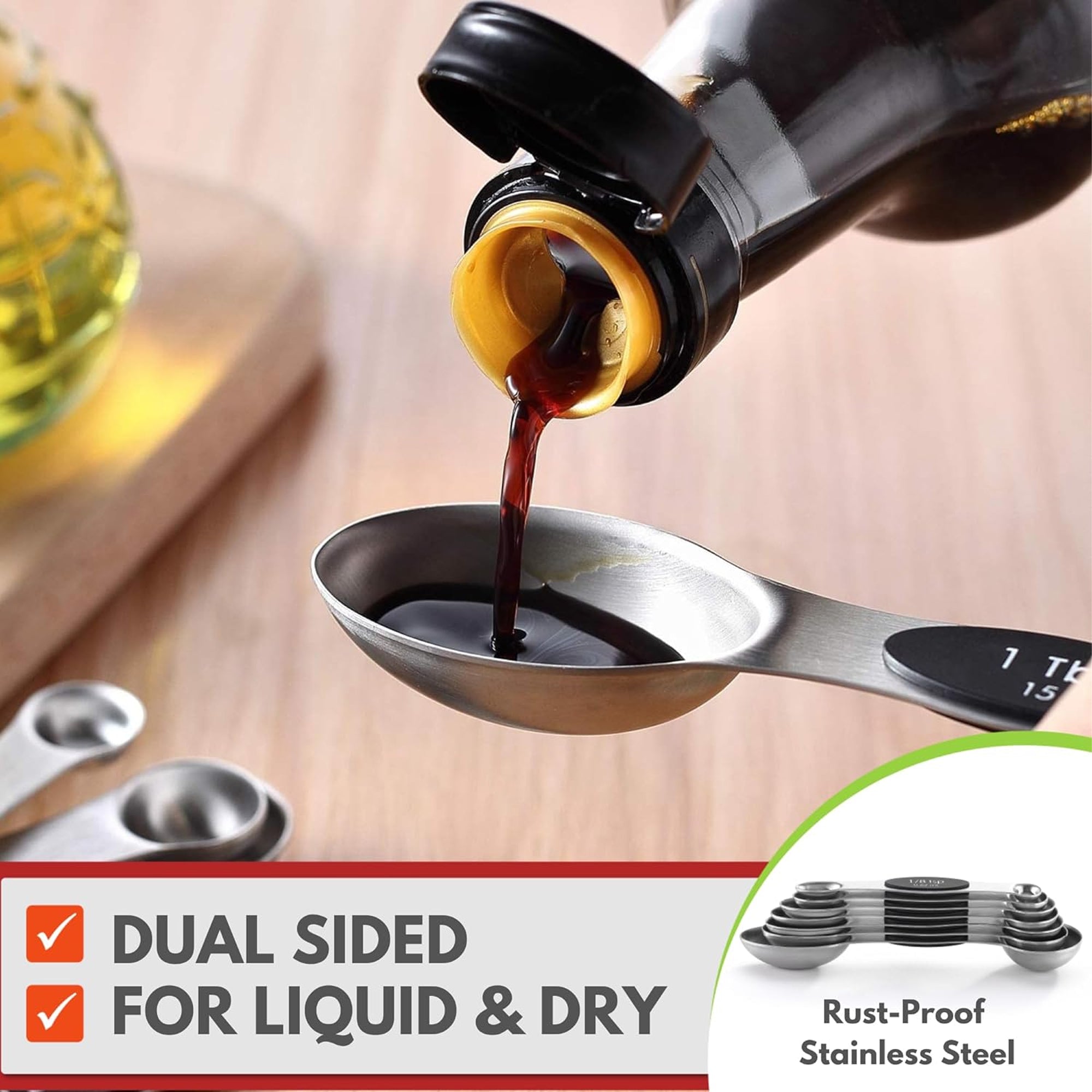 Magnetic Measuring Spoons Set with Strong Magnets