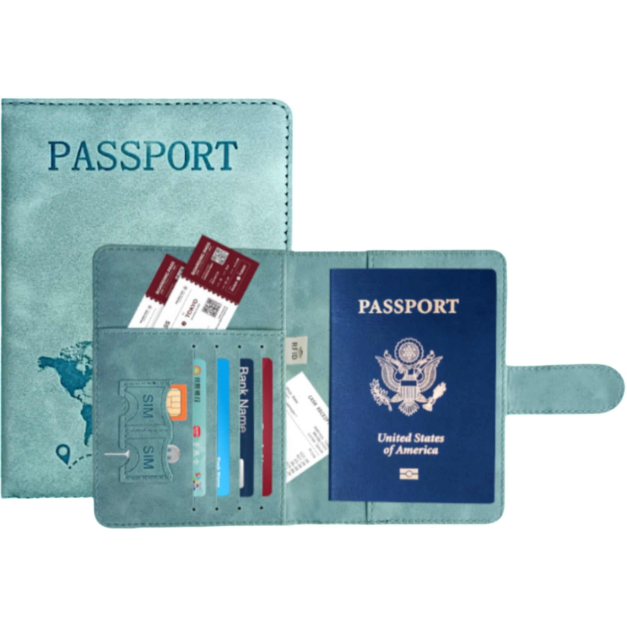 Leather Passport Protecting Cover