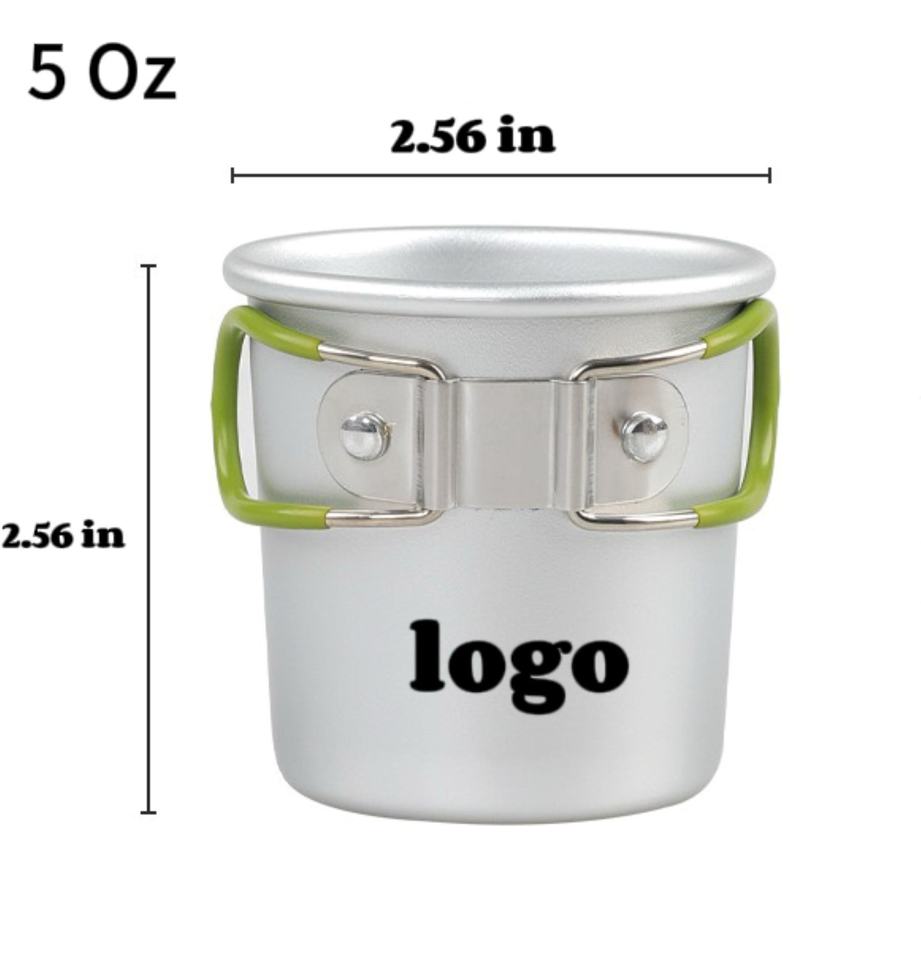 5 Oz Folding Aluminum Cup For Camping