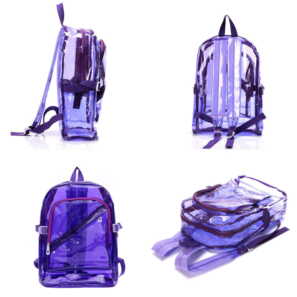 PVC Transparent Plastic Large Capacity Daily Backpack