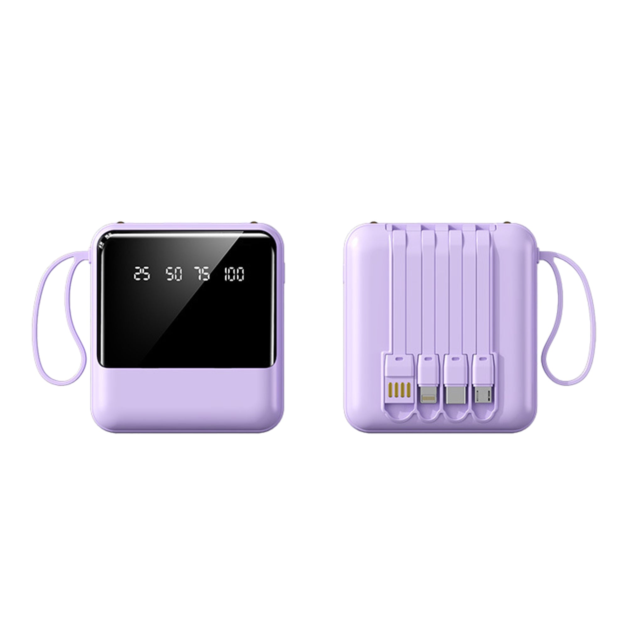 Led Power Bank With Removable Cable And Rope