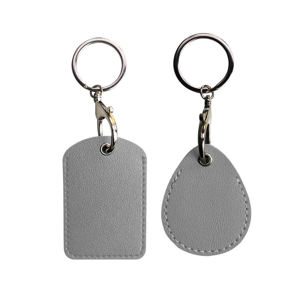 Pu Leather Card Case With Keychain