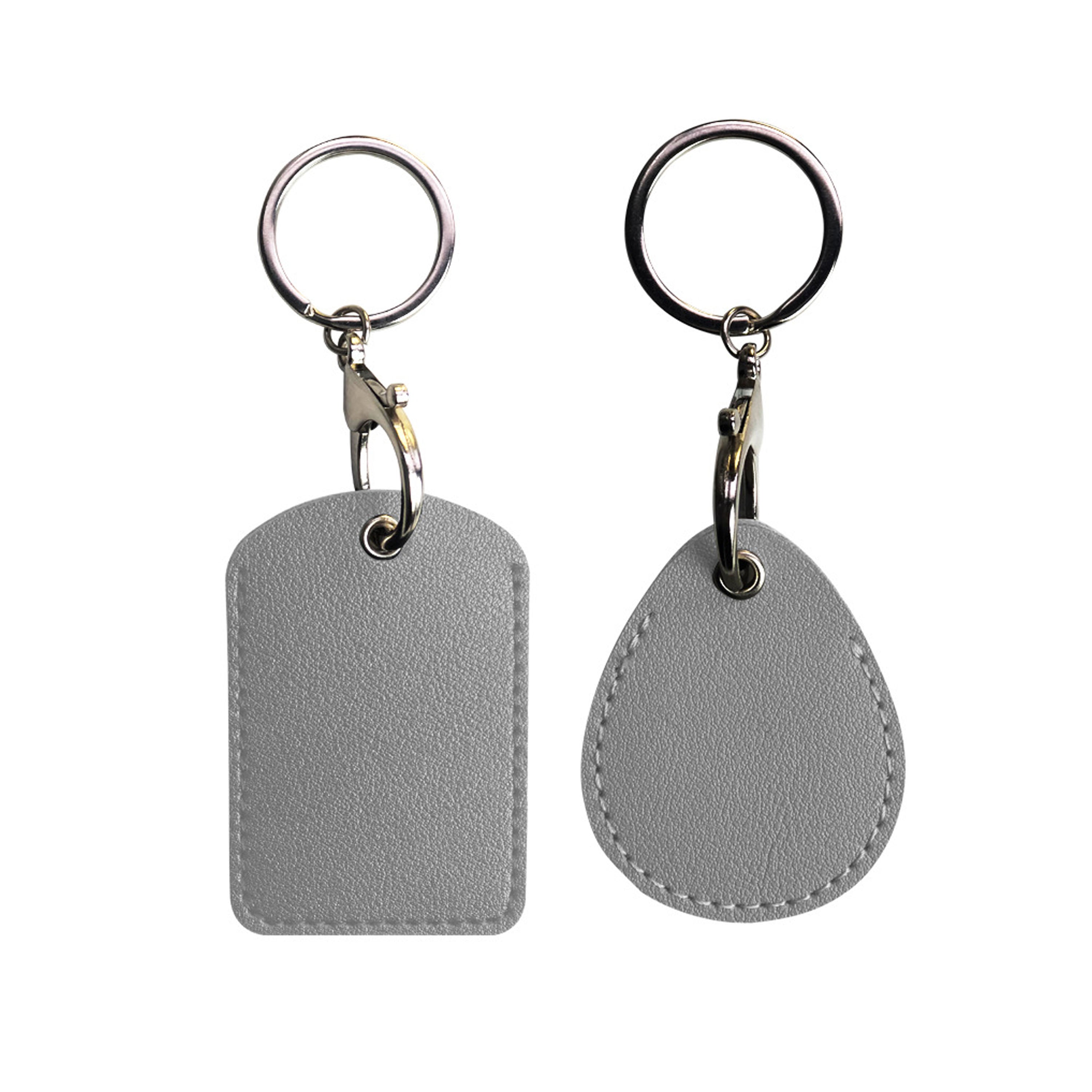 Pu Leather Card Case With Keychain