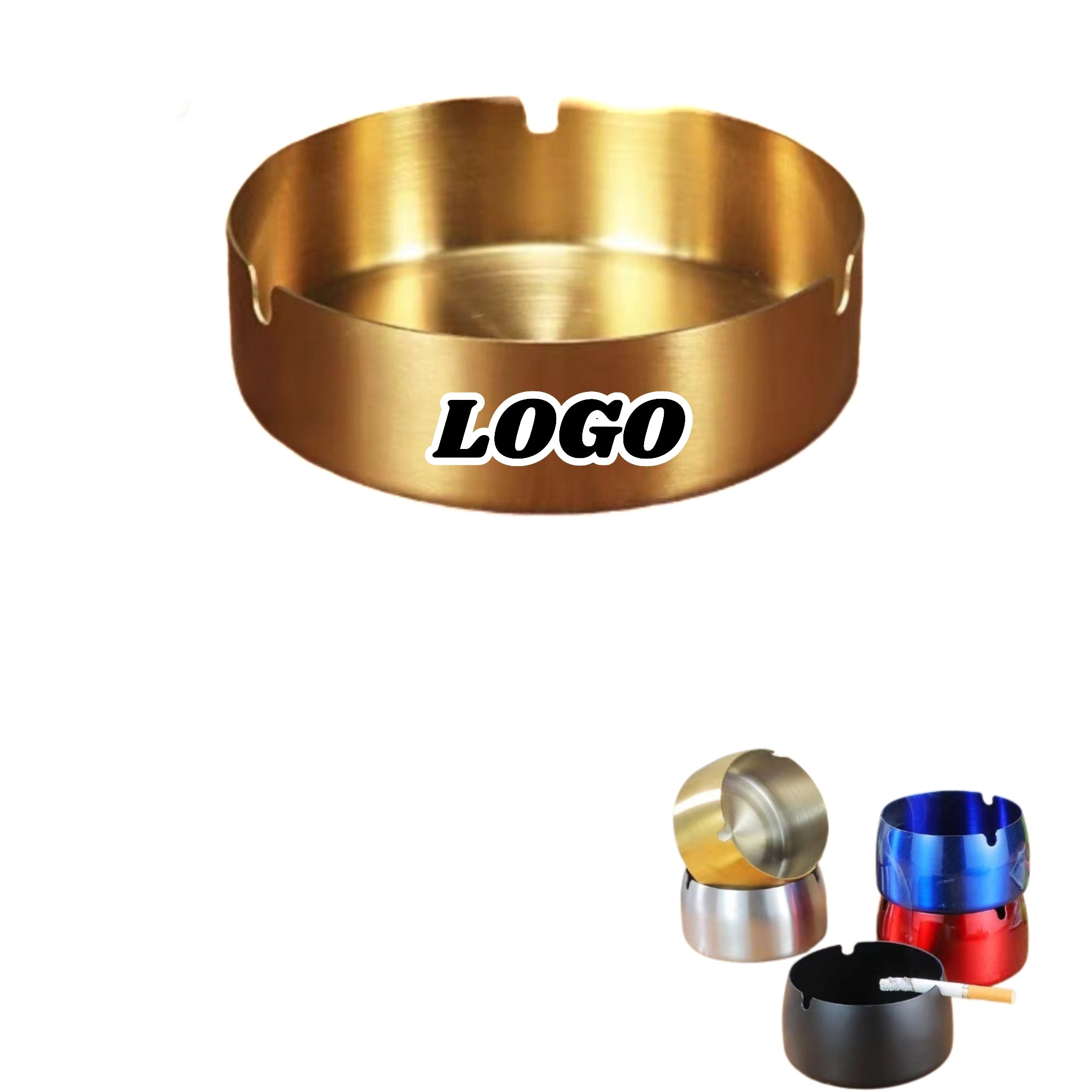Stainless Steel Windproof Ashtray