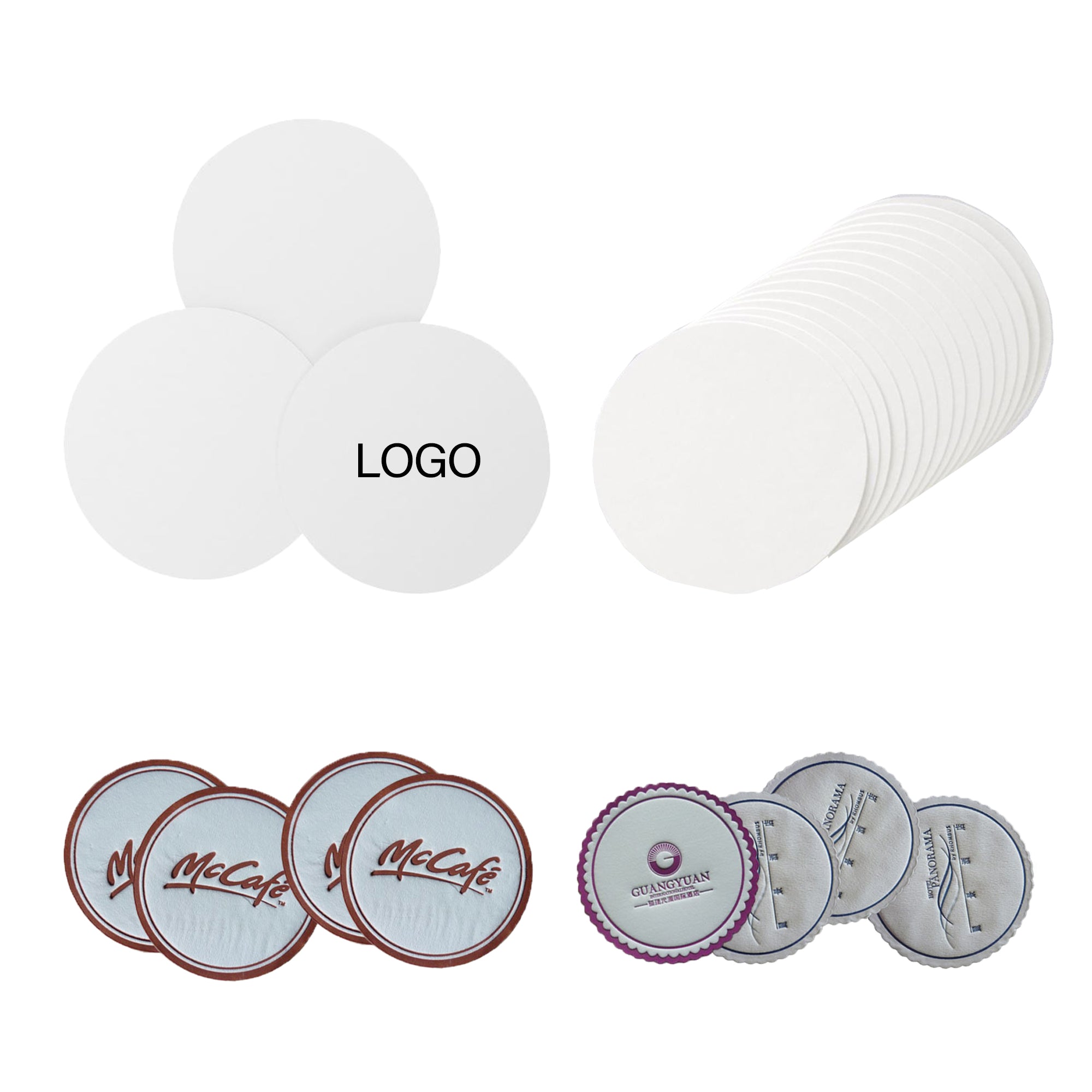 Round Paper Disposable Coaster