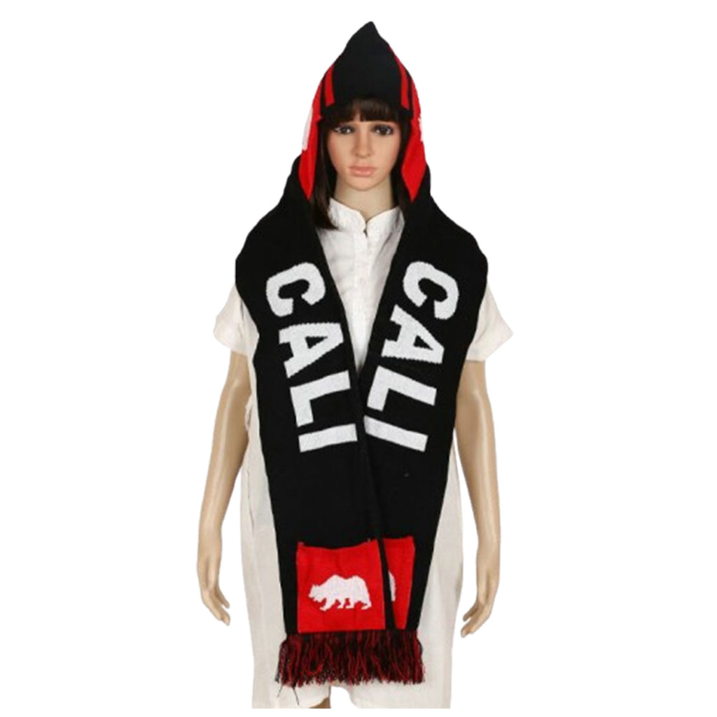Knit Scarf With Hood