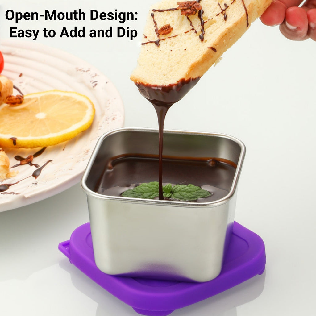 Stainless Steel Leak-Proof Dipping Sauce Dish