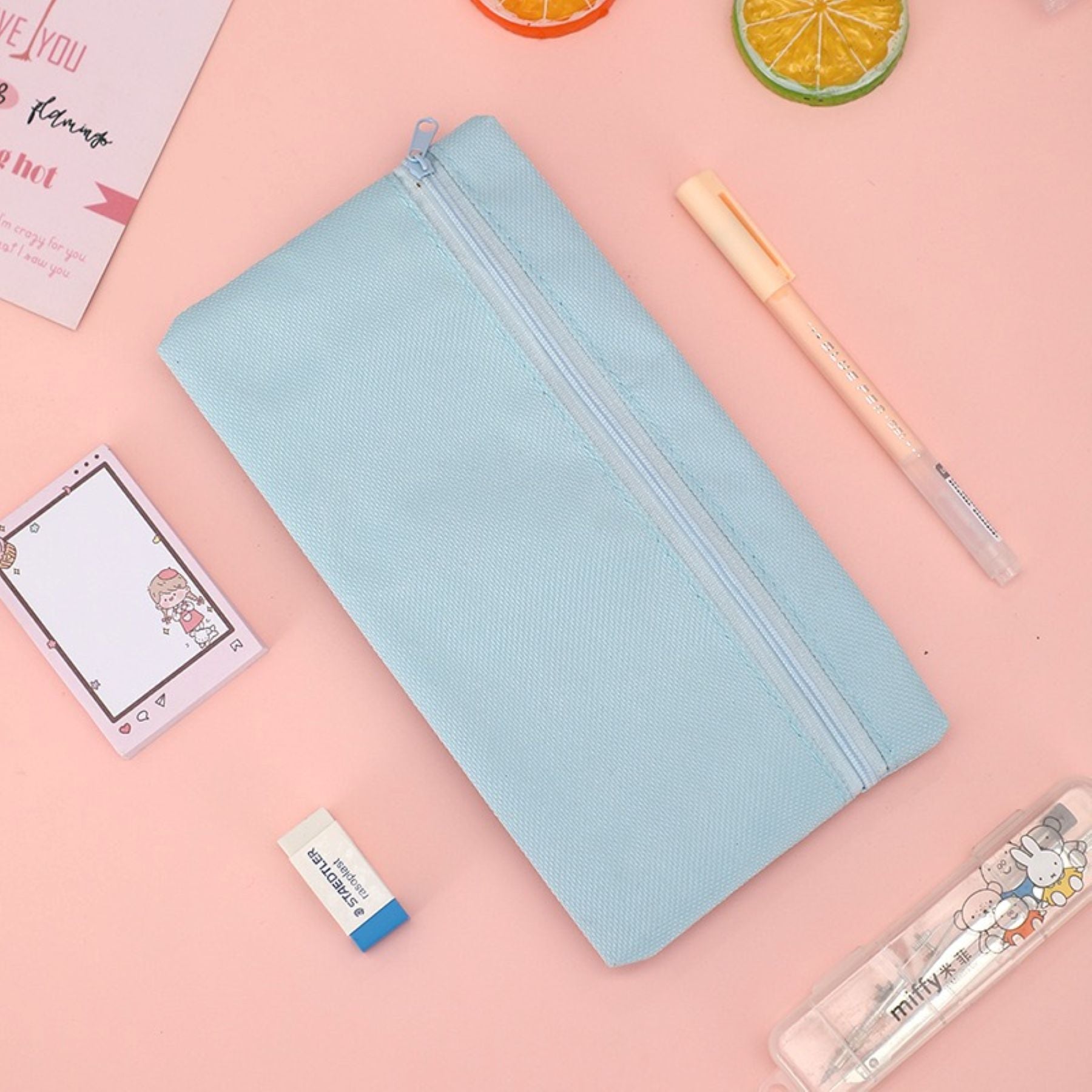 Solid-color Canvas Storage Bag