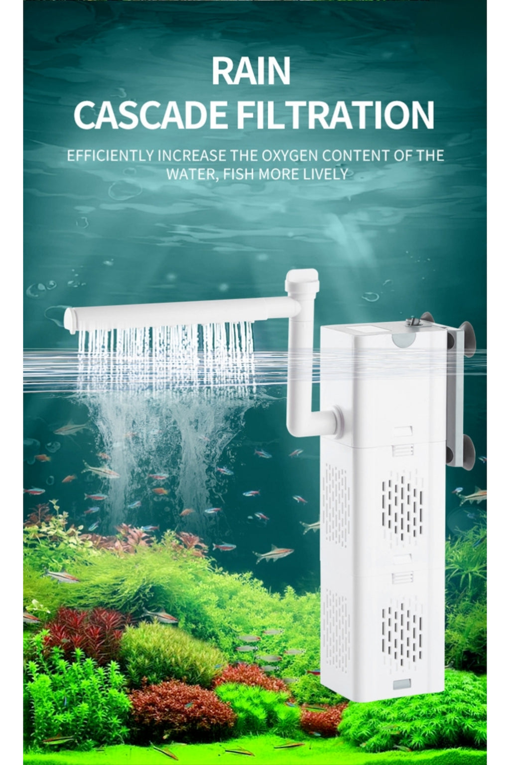 Ultra Quiet Submersible Aquarium Filter Internal Circulation