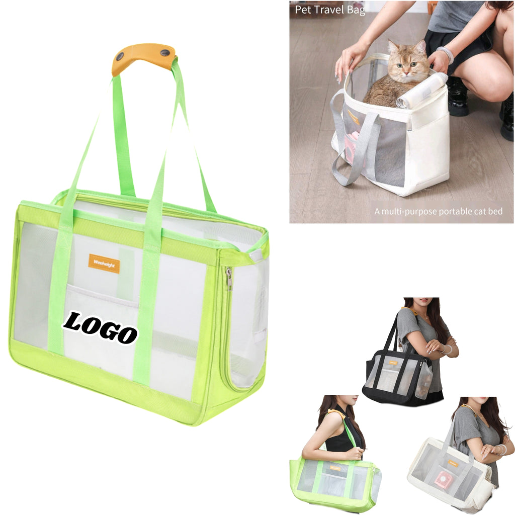 Mesh Pet Carrier Portable Shoulder Handheld Cat Bed