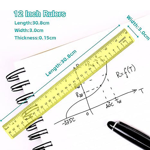 12 Inch Pliable Plastic Ruler