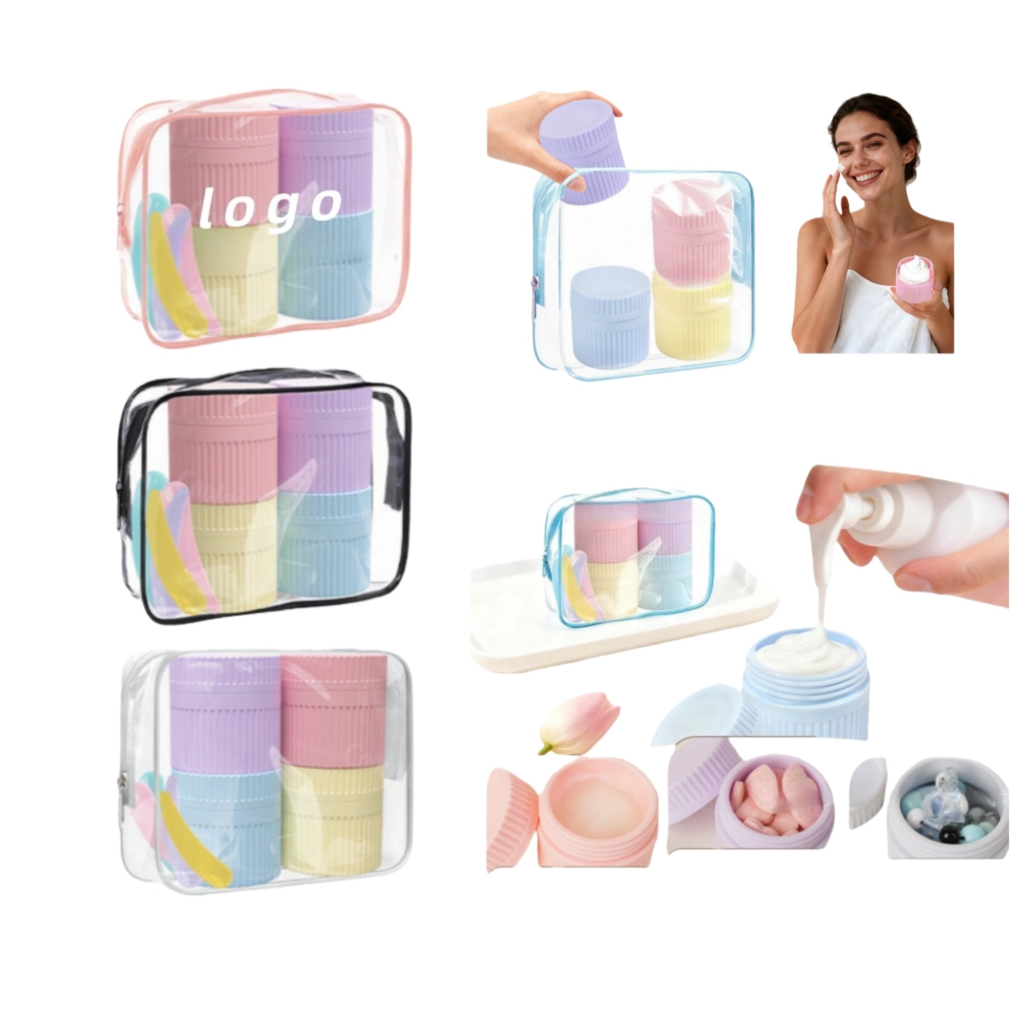 Silicone Travel Multi Functional Refillable Jars