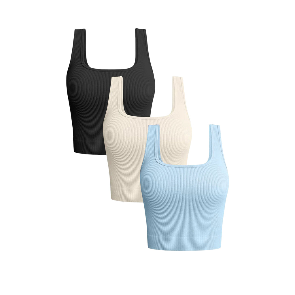 Solid Color Yoga Top