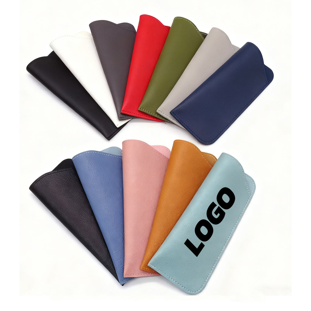 Soft PU Leather Eyeglass Travel Glasses Pouch