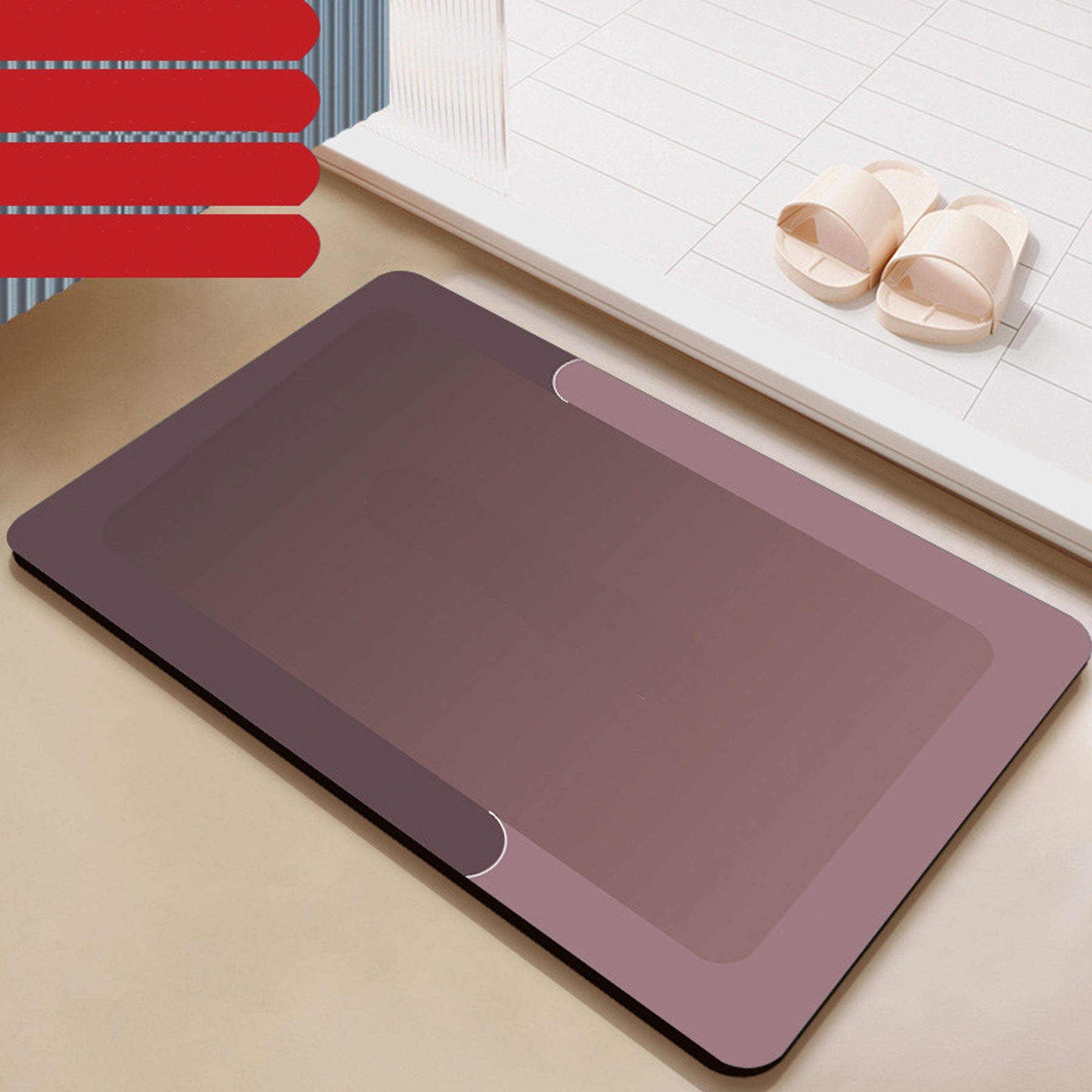 Simple Non Slip Mat For Bathroom And Kitchen
