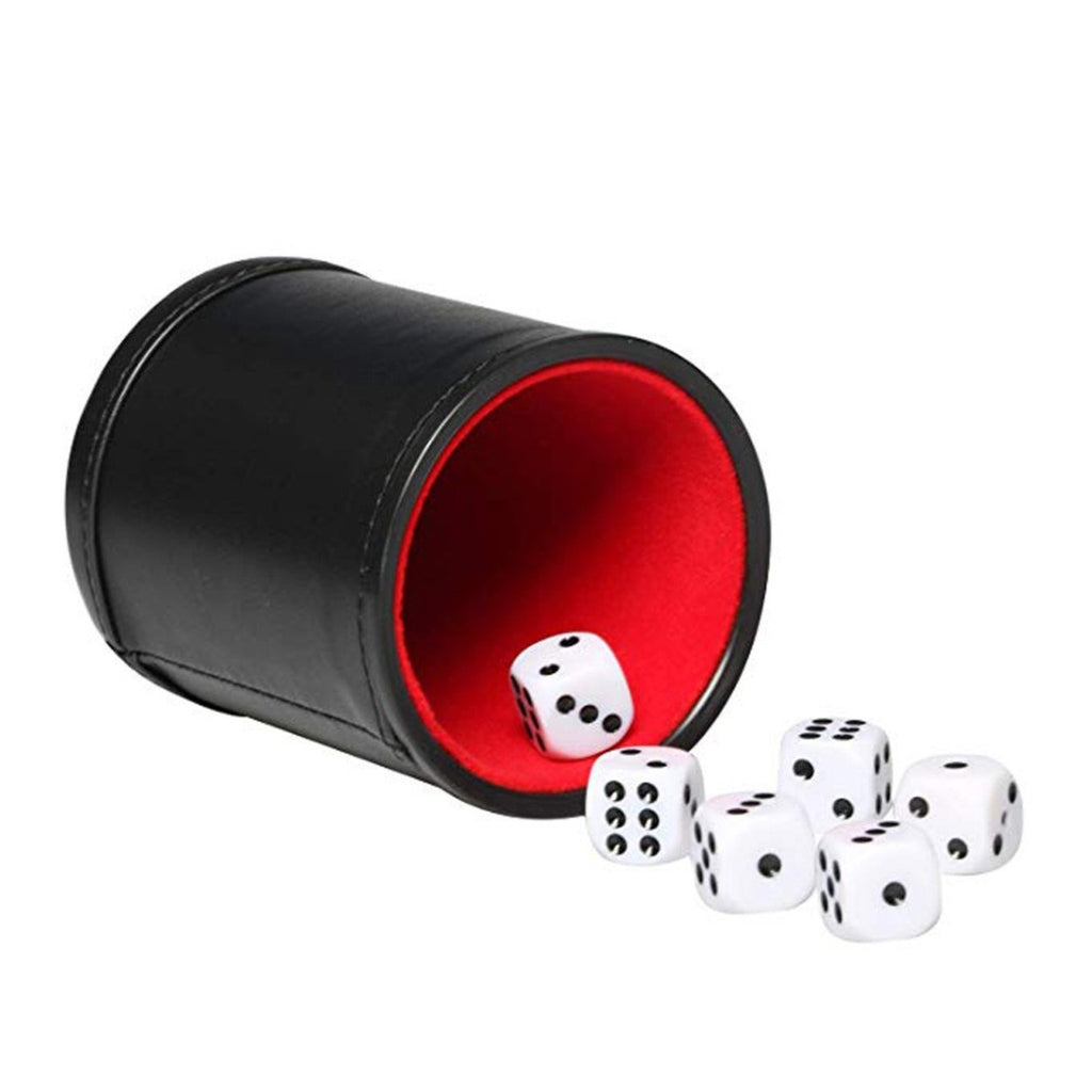 Custom Color Silent Leather Dice Cup Set