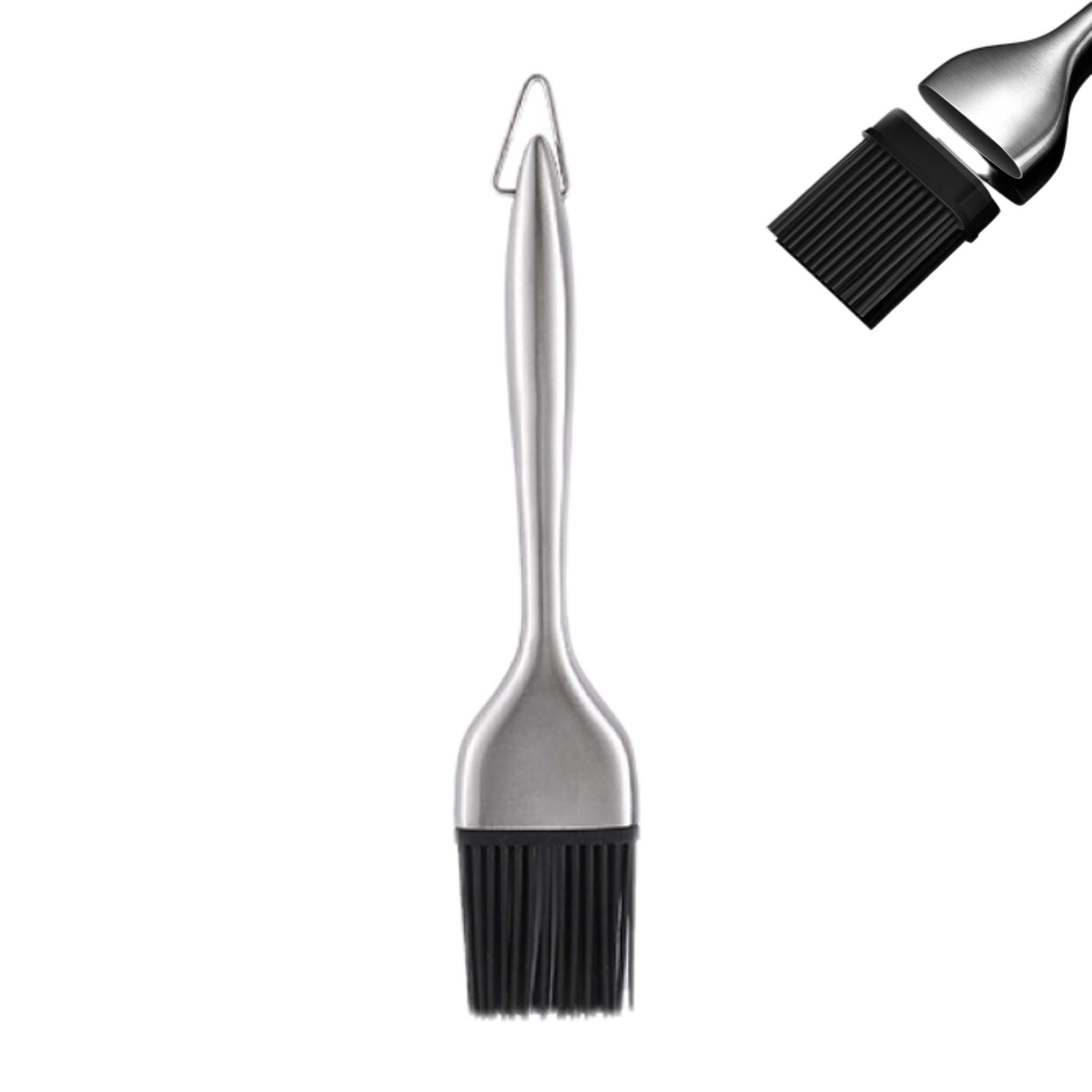 Silicone Brush With Stainless Steel Hollow Handle