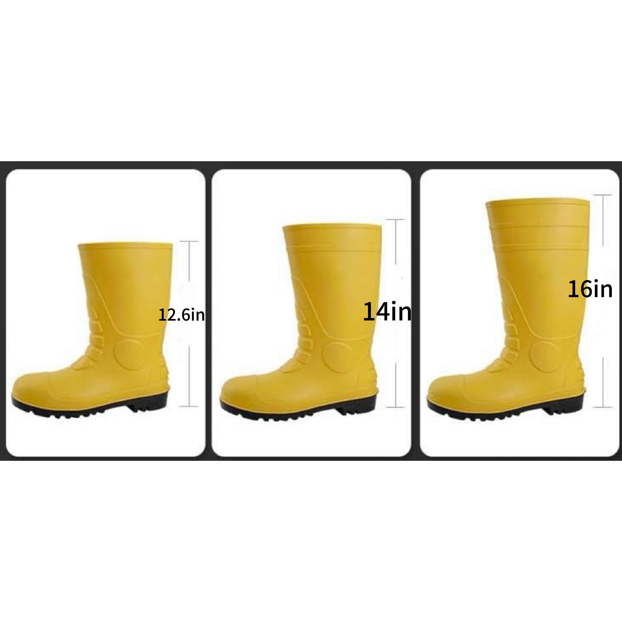 Steel Toe, Steel Sole Protective Rain Boots