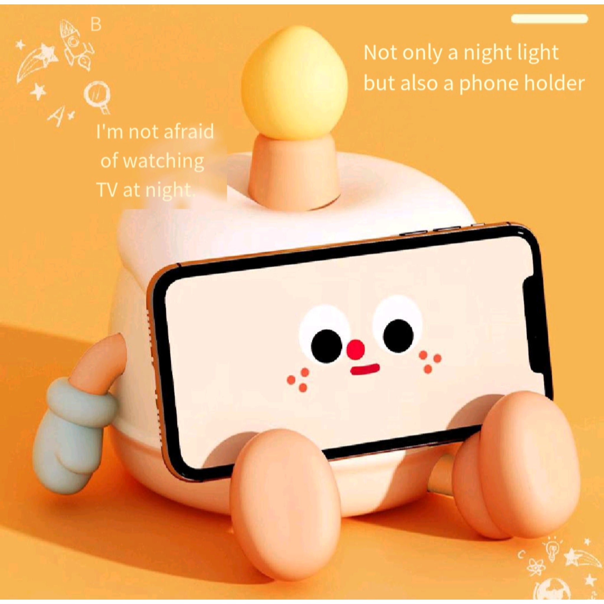Cake Night Light Touch Sensor LED Gift Kids Cute