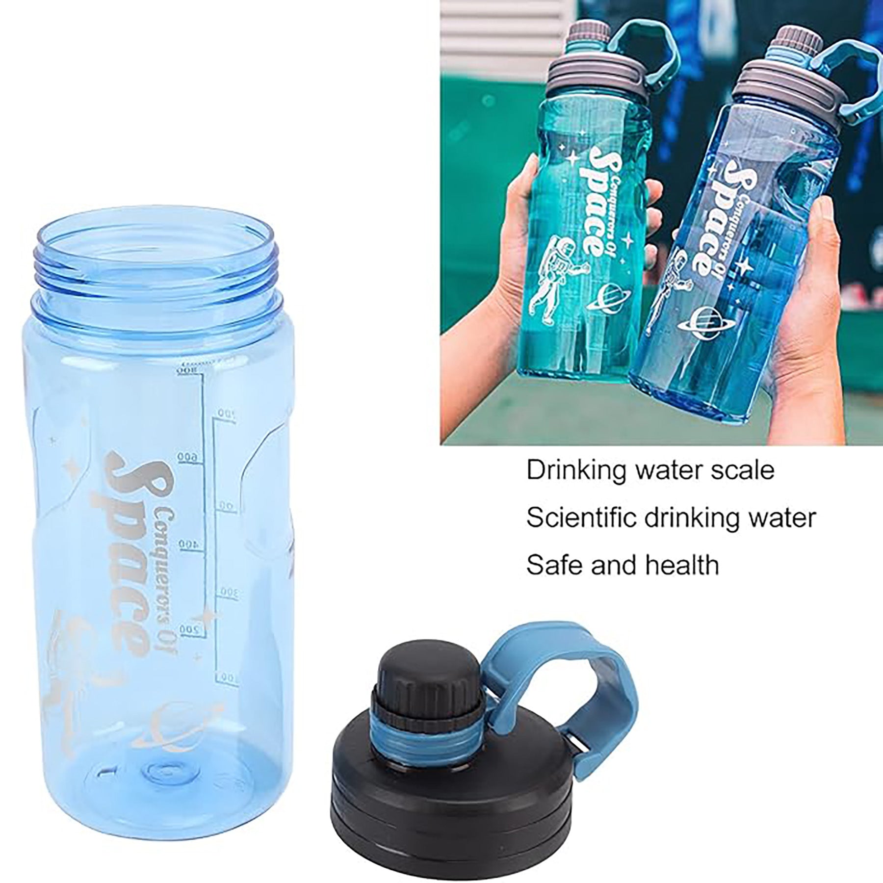 37 Oz Large Capacity Outdoor Sports Fitness Bottle