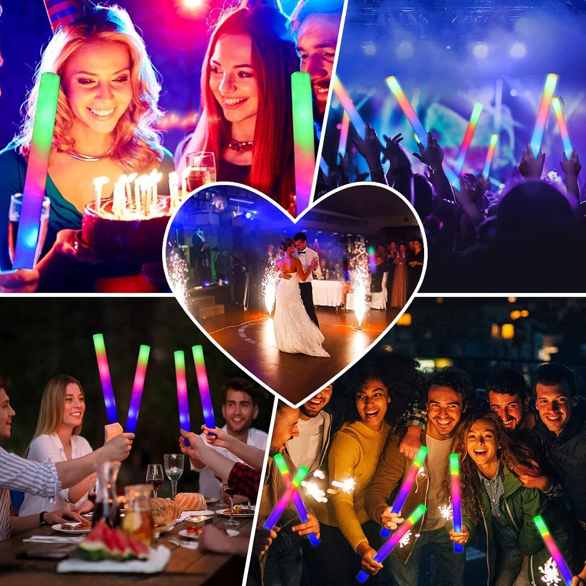 Led Foam Sticks Multi Color