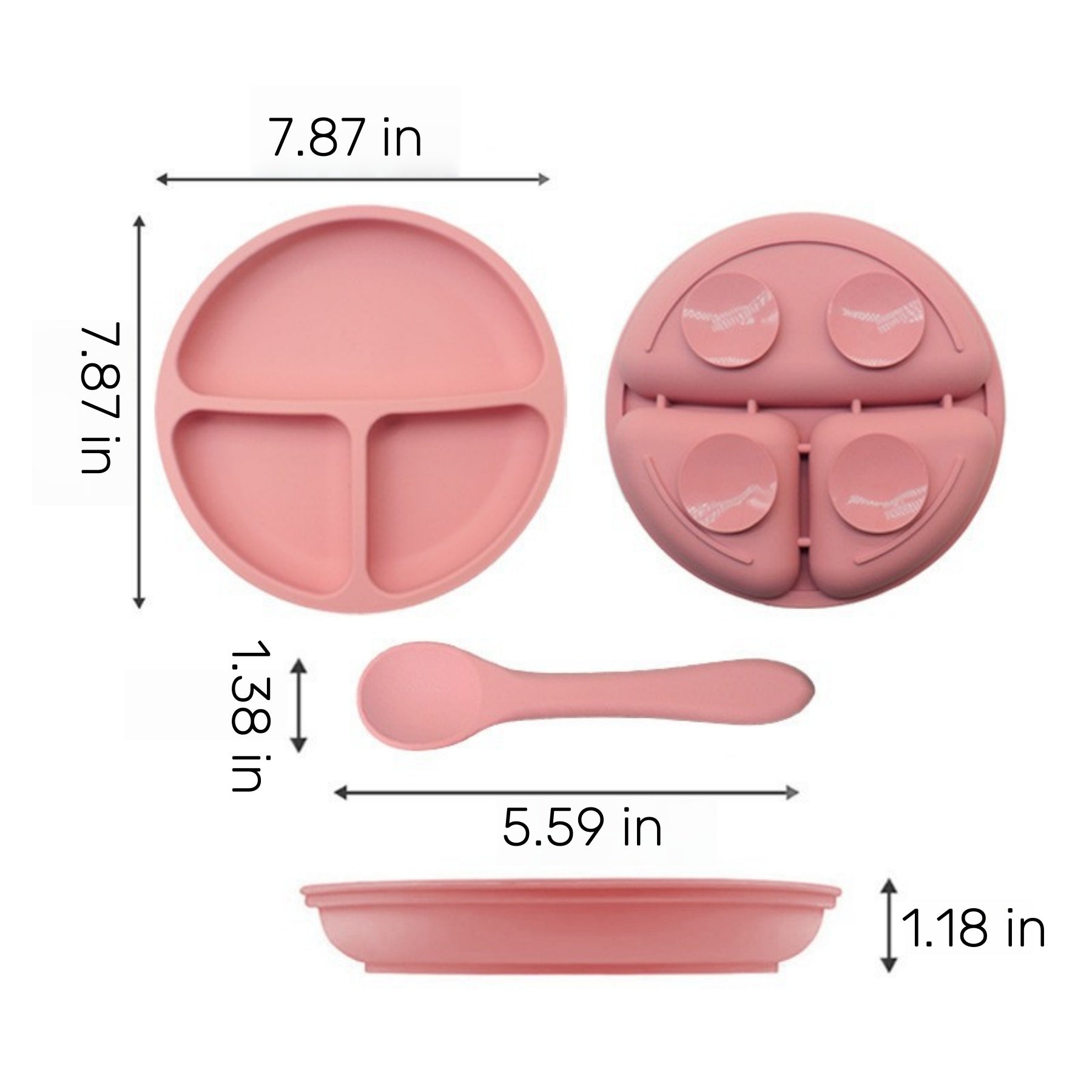 Food-Grade Silicone Kids Plate
