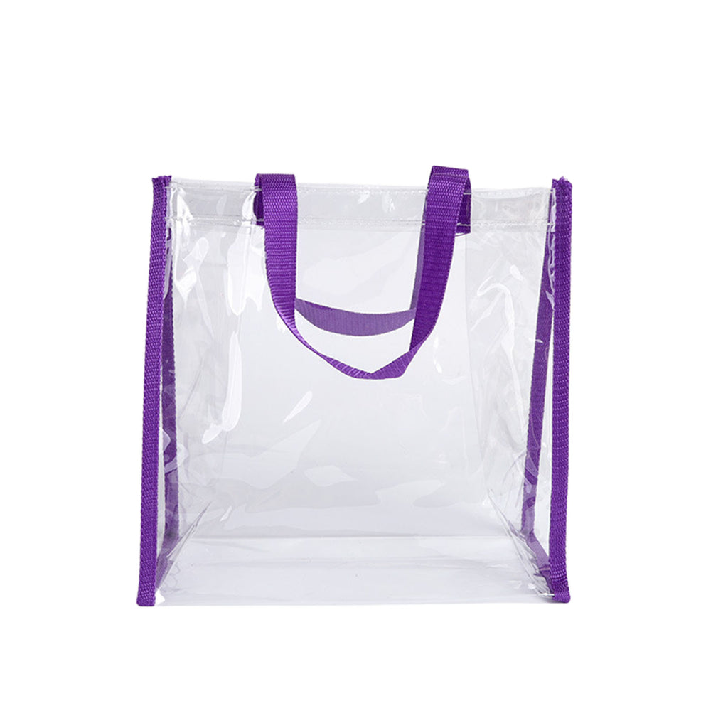 Clear PVC Stadium Tote Bag For Work Beach