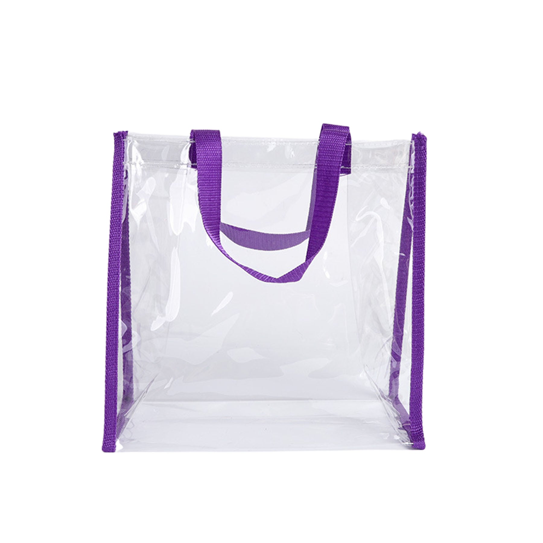 Clear PVC Stadium Tote Bag For Work Beach