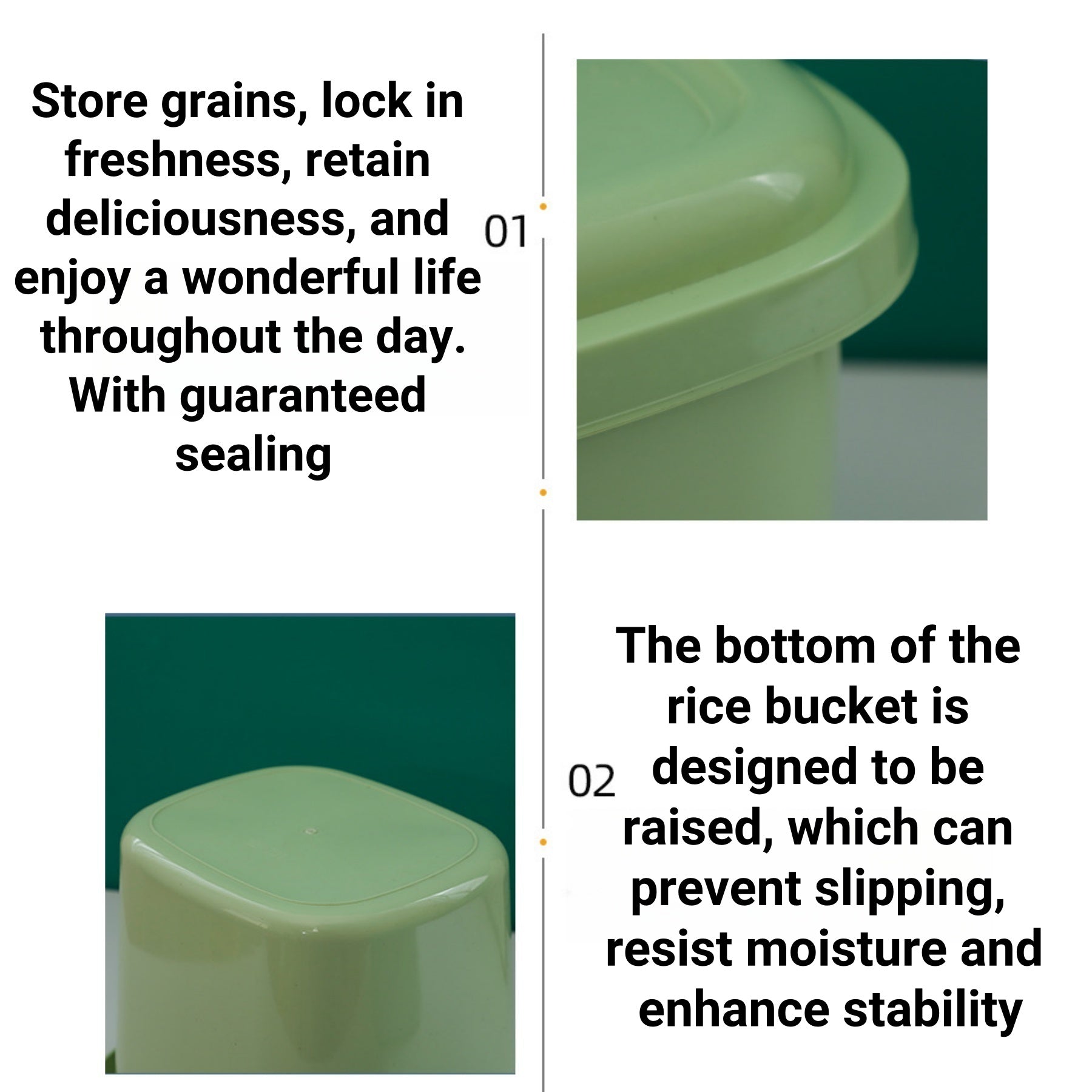 Thickened And Sealed Rice Storage Box