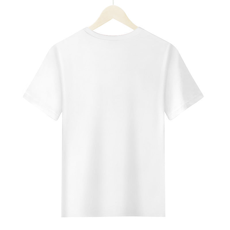 Cotton Round Neck Short Sleeved Men's T-shirt With Half Sleeves