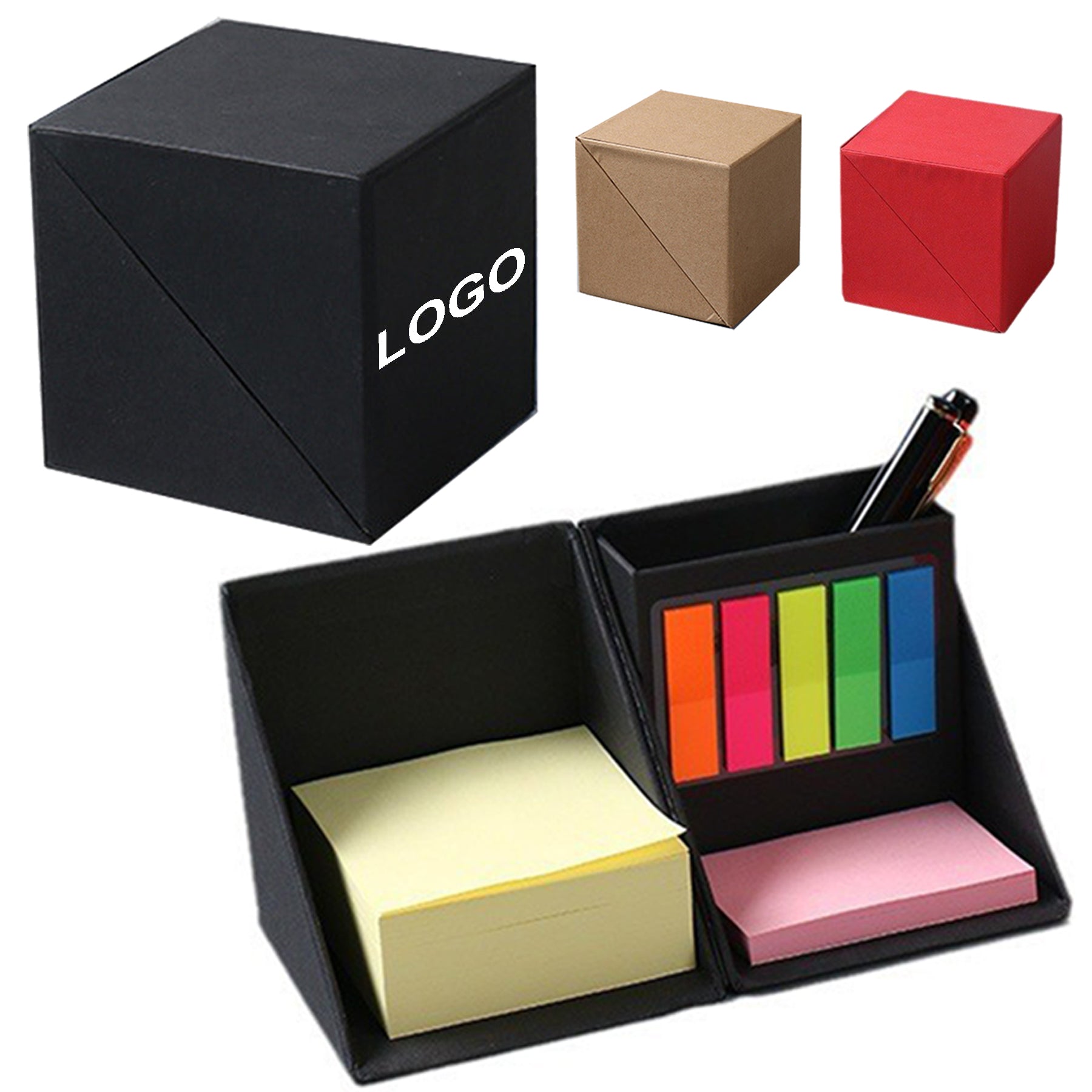 Multi-Function Folding Memo Box with Pencil Holder