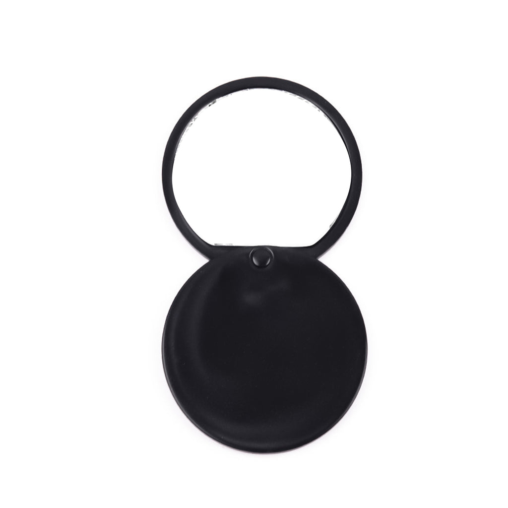 Sliding Folding Plastic Small Round Mirror