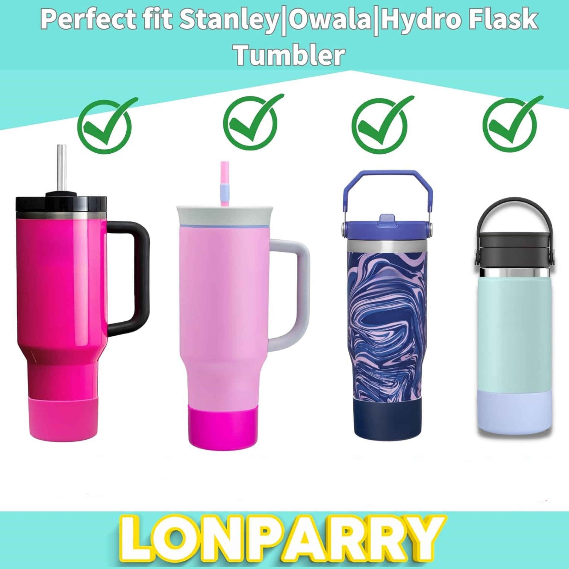 Silicone Bumper Boot For 32 Oz &40 Oz Tumbler