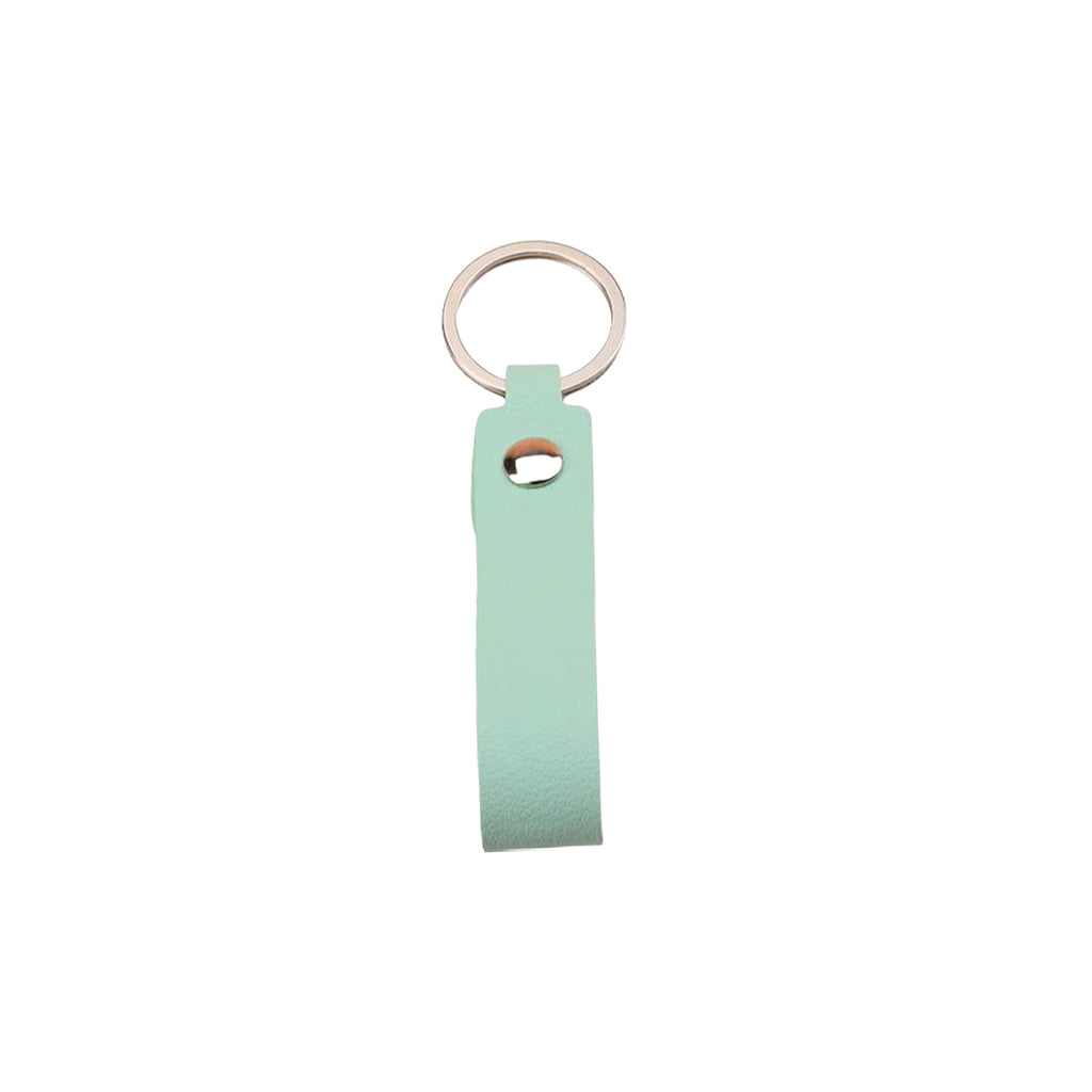 Long-Strip Faux Leather Keychain