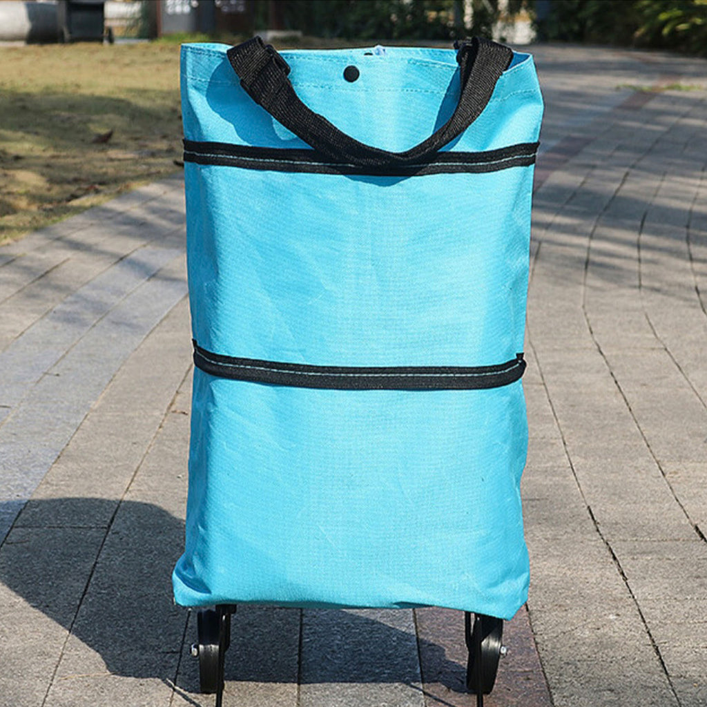 Foldable Shopping Bag With Wheels