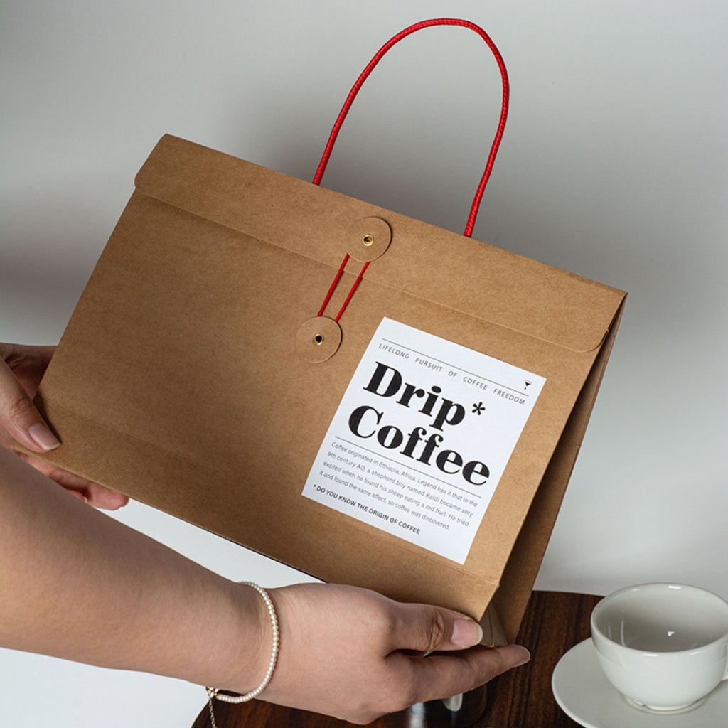 Kraft Paper Gift Packing Tote Bag For Room Temperature