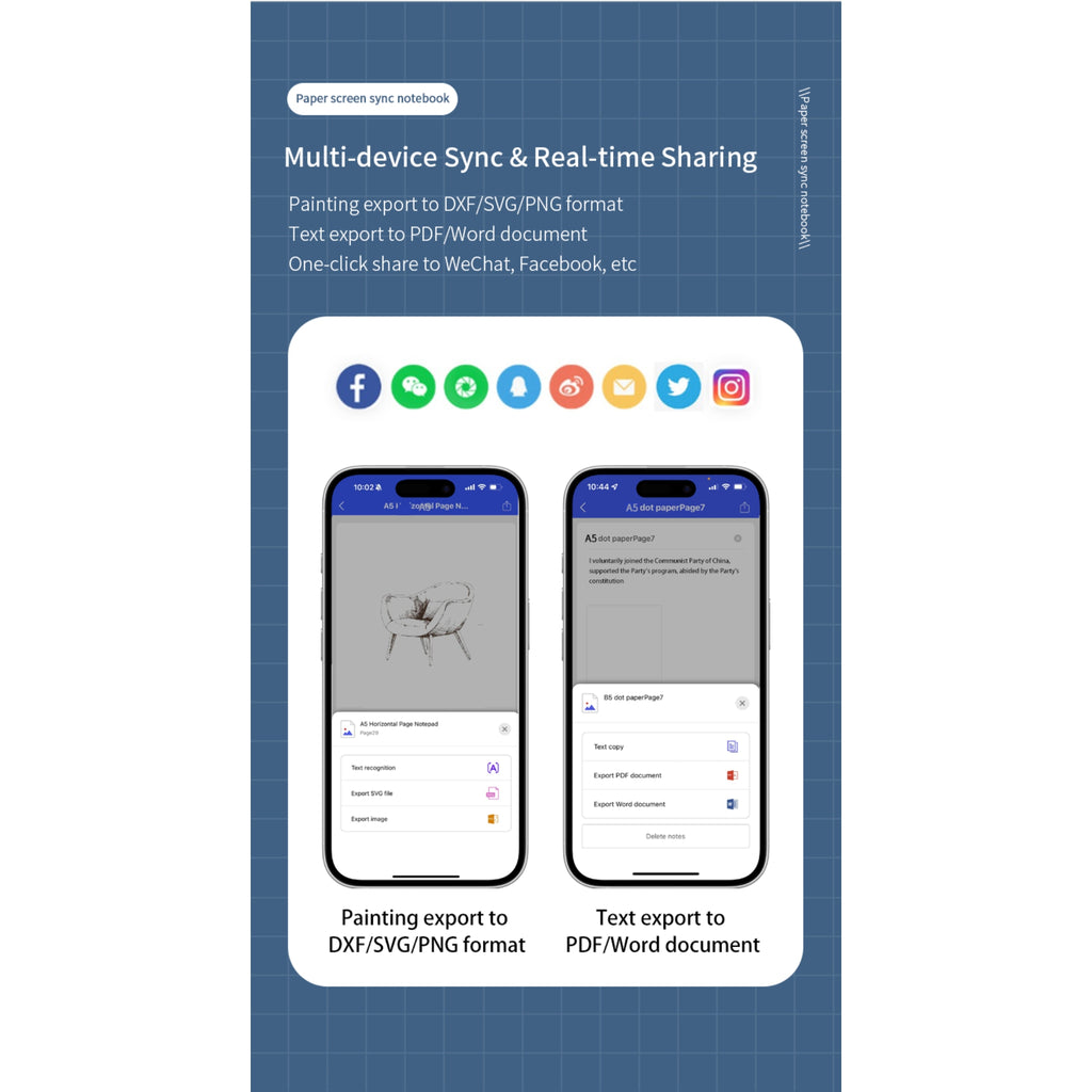 Smart Paper Screen Synchronized Notebook