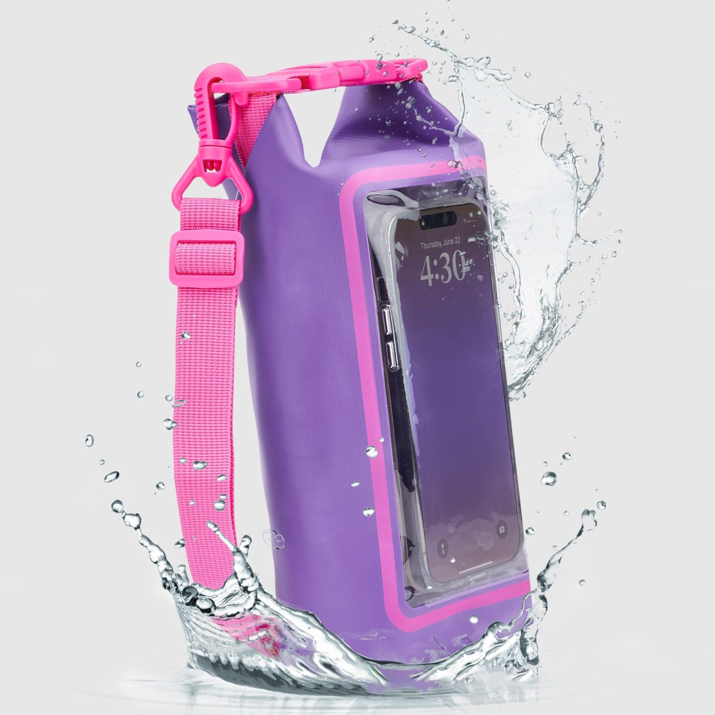 Thrilling Rafting Adventures Waterproof Phone Pouch