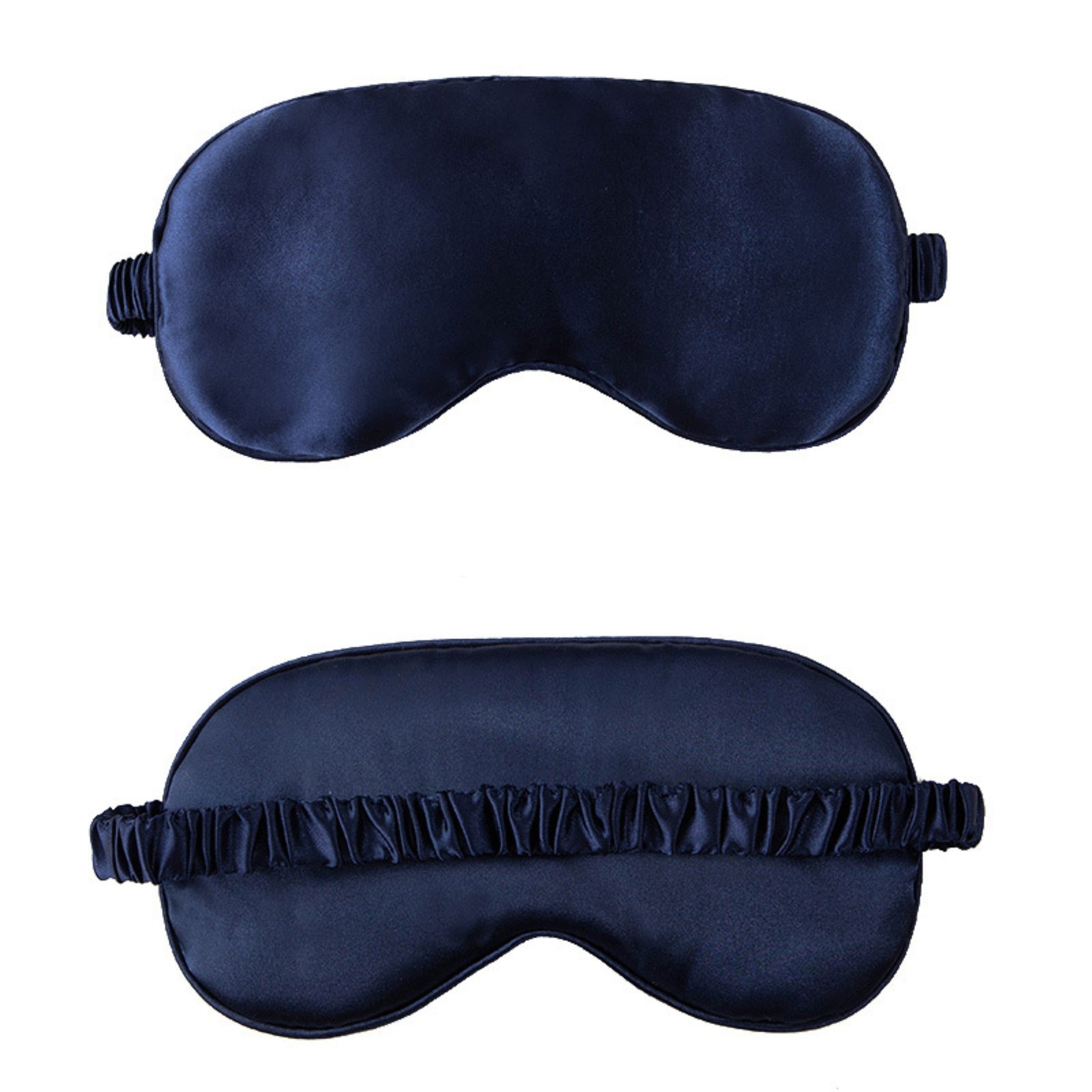 Portable Double-Sided Silk Solid Color Eye Mask