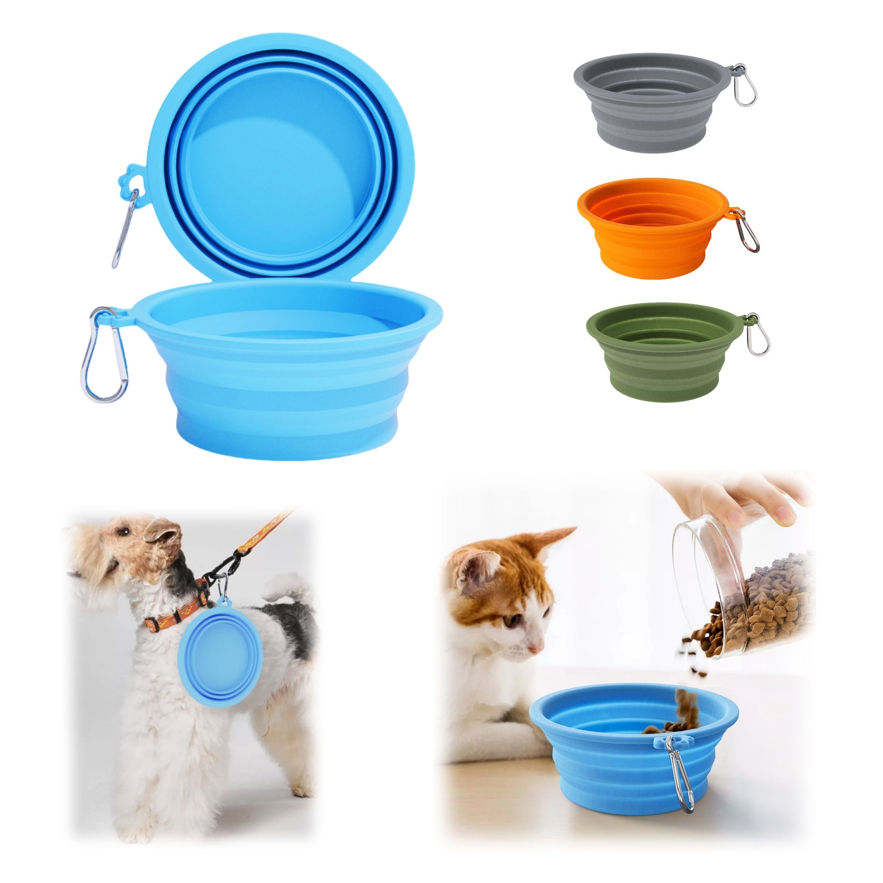Silicone Collapsible Pet Bowl