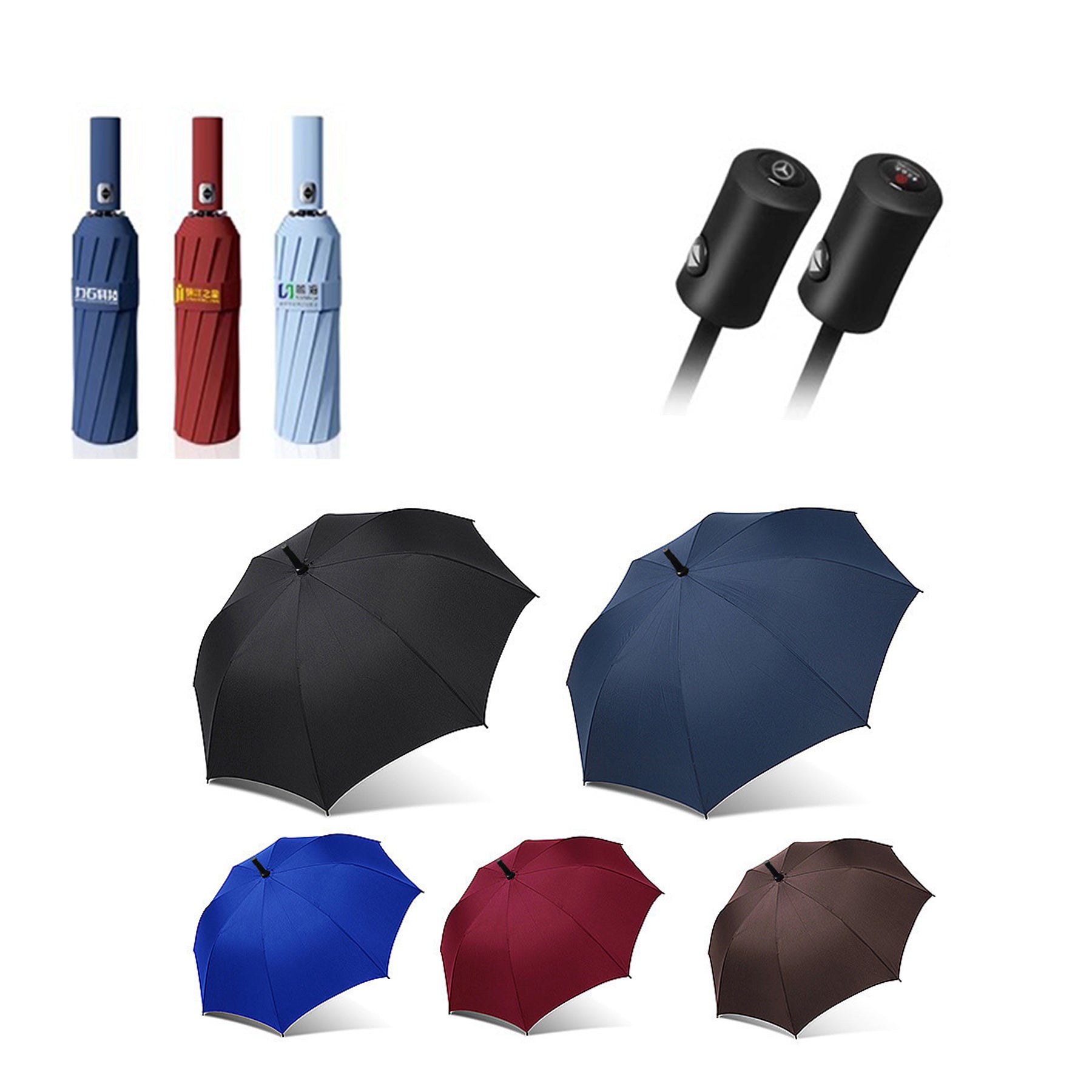 Folding Sun Umbrella for Dual Purposes