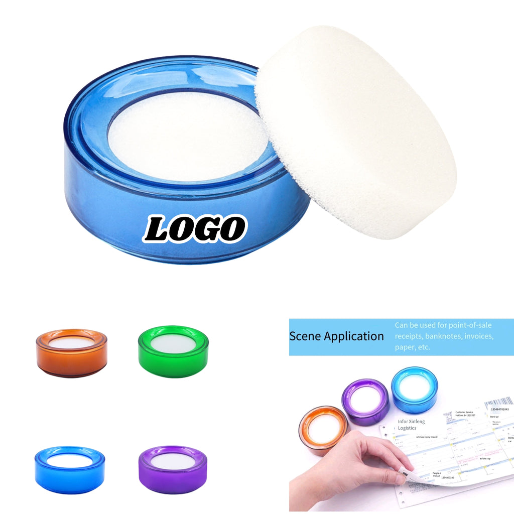 Finger Moistener Sponge Accounting Office Hygienic Dispenser