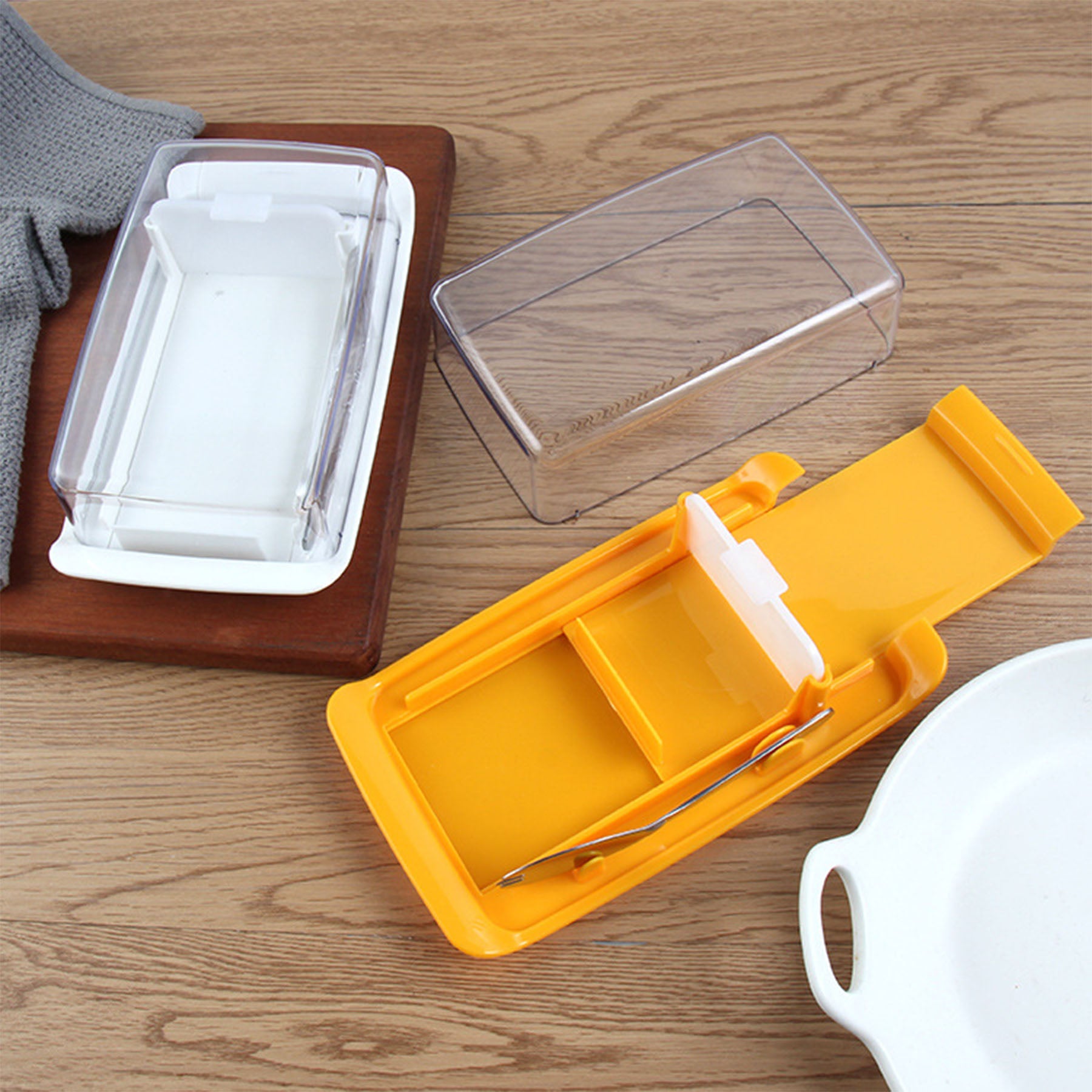 Butter Keeper with Lid and Cutter
