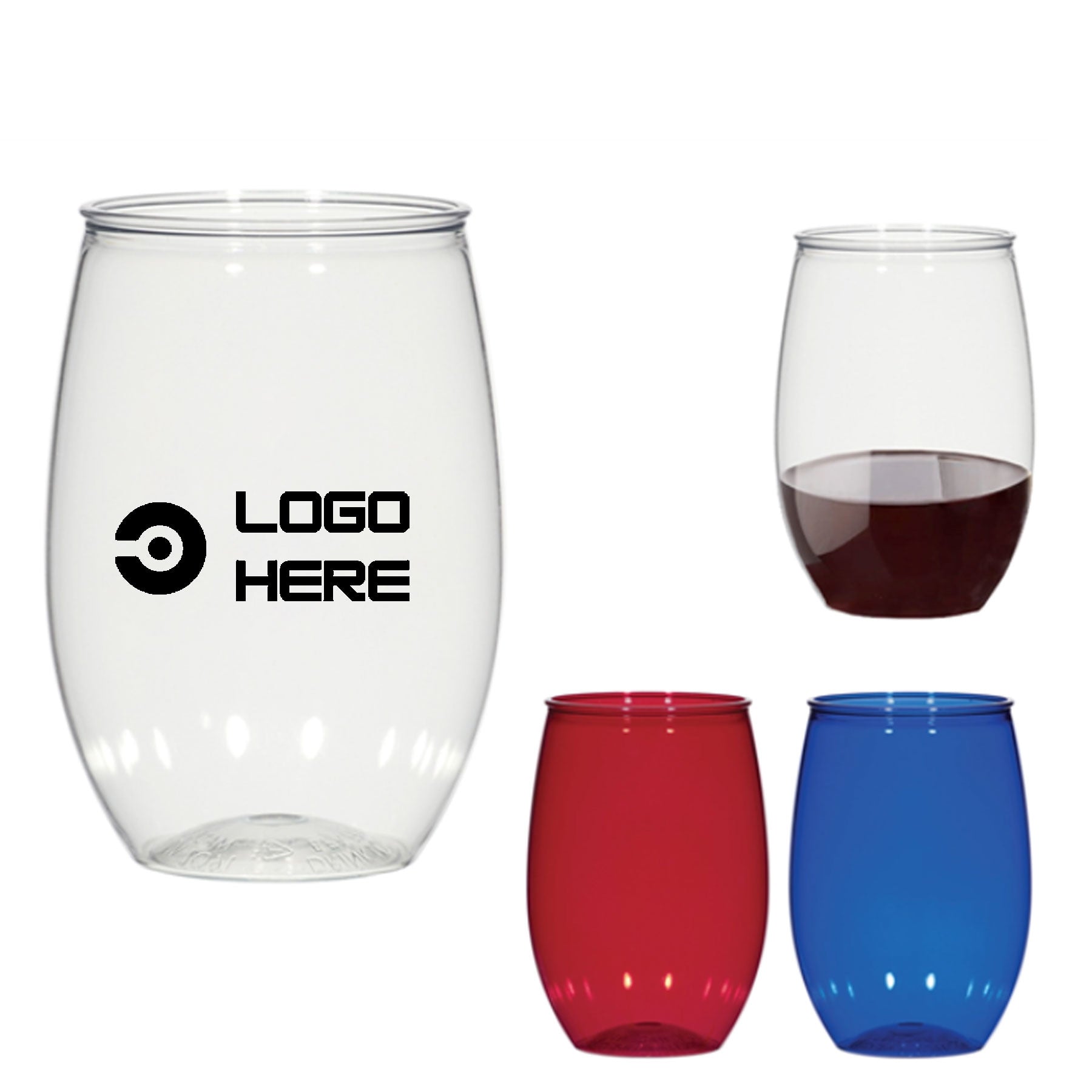 16 Oz Stemless Wine Glass