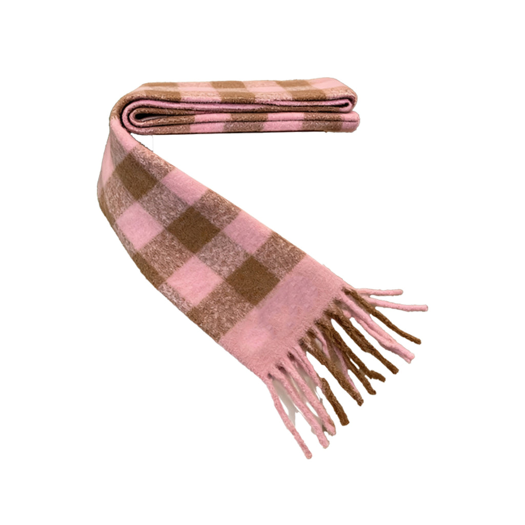 Warm Knitted Woven Scarf W/ Tassel