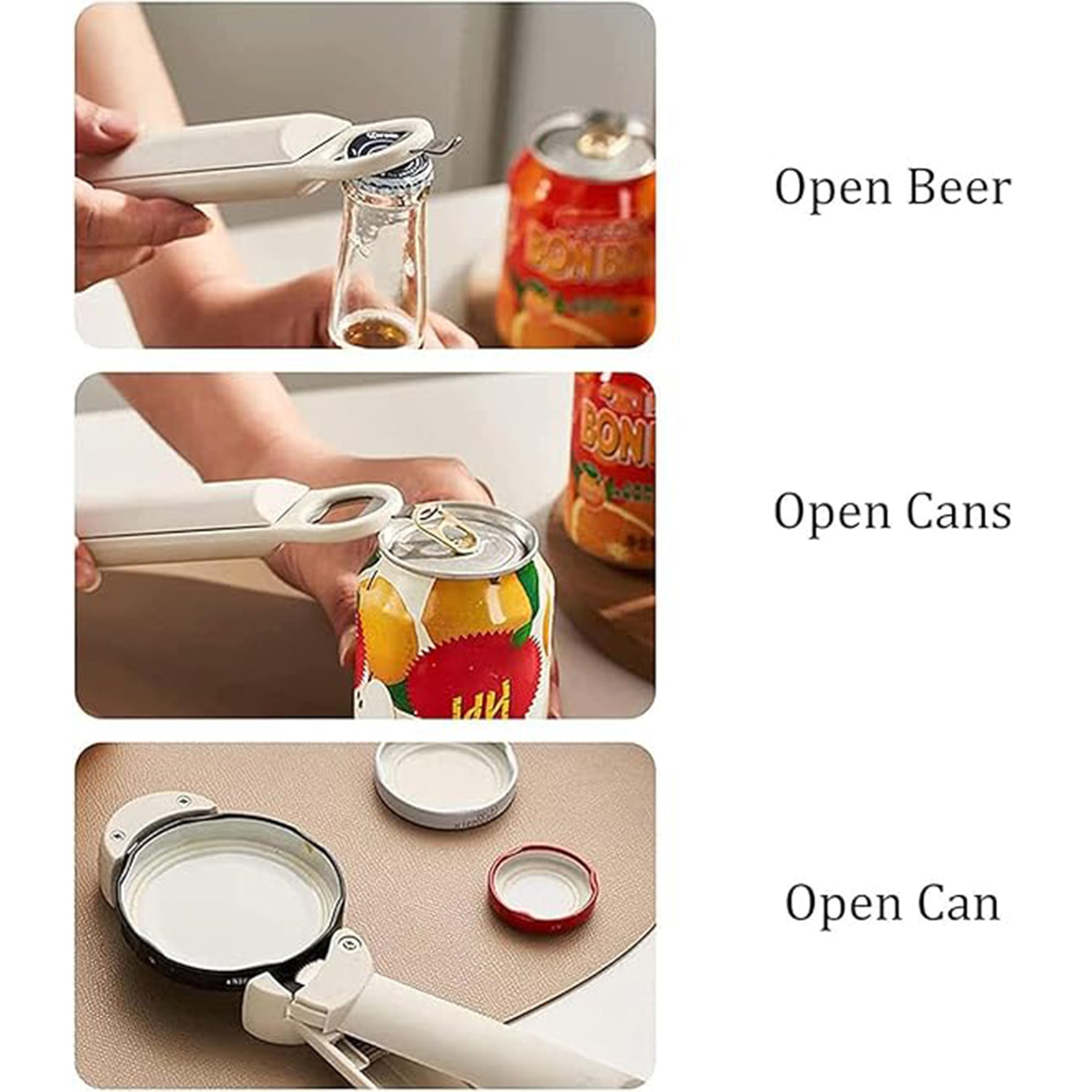 Multi Retractable Magnetic Can Opener