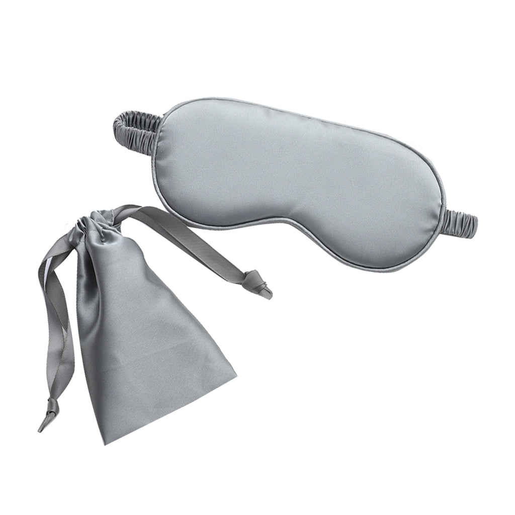 Imitation Silk Storage Eye Mask Cloth Bag Two-Piece Set