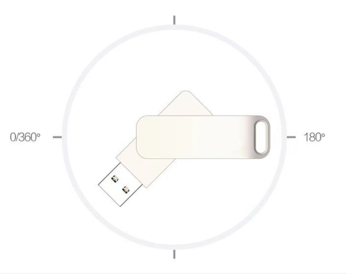 32g Rotating Metal USB Flash Drive