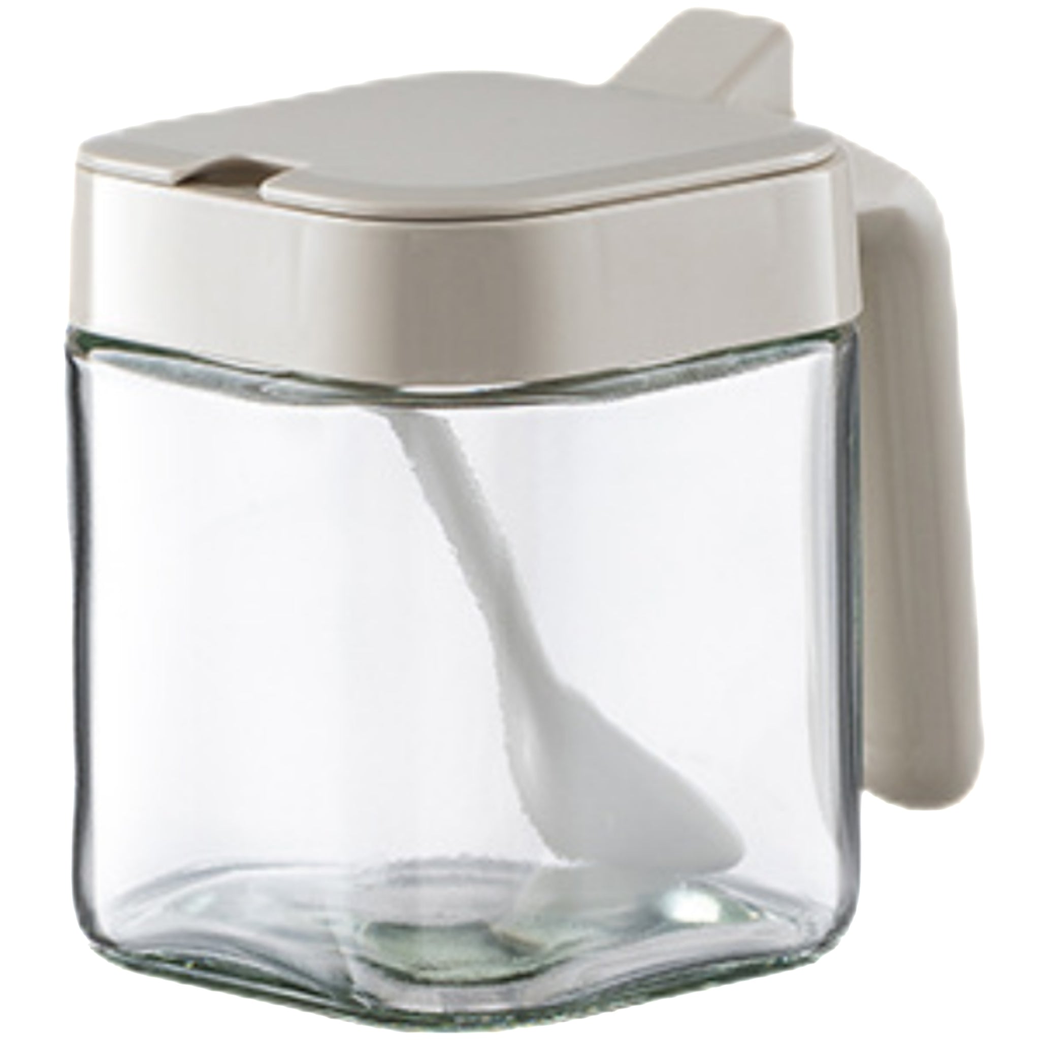 Creamer Canister With Separable Spoon And Lid